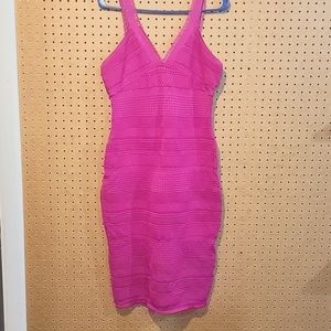 Bebe Magenta Midi Dress Size Large